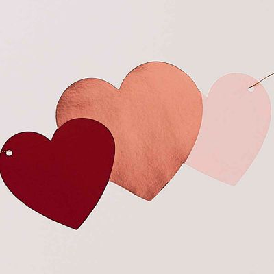 Girlang - Hjärtan - Roséguld