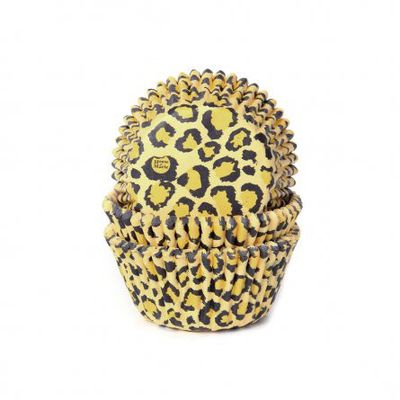 Muffinsformar - Gul - Leopard