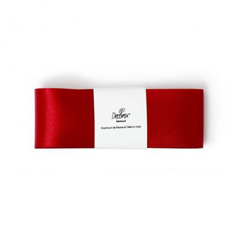 Satinband - Röd - 4cm x 3m