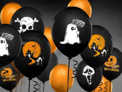 Ballonger - Boo - Orange/Svarta