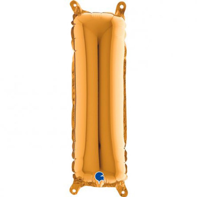 Bokstavsballong - Guld - 35 cm