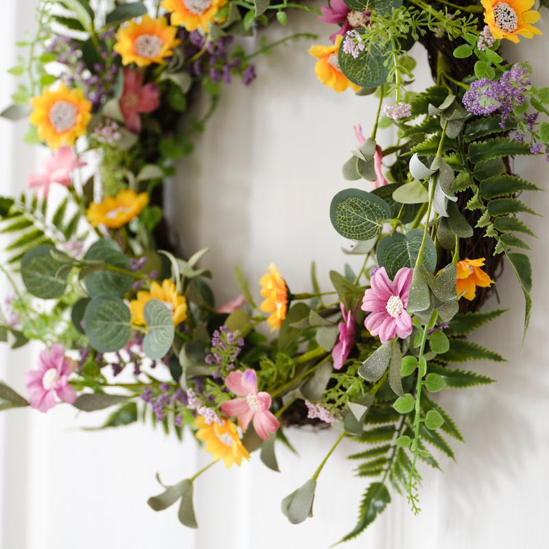 Blomster dörrkrans
