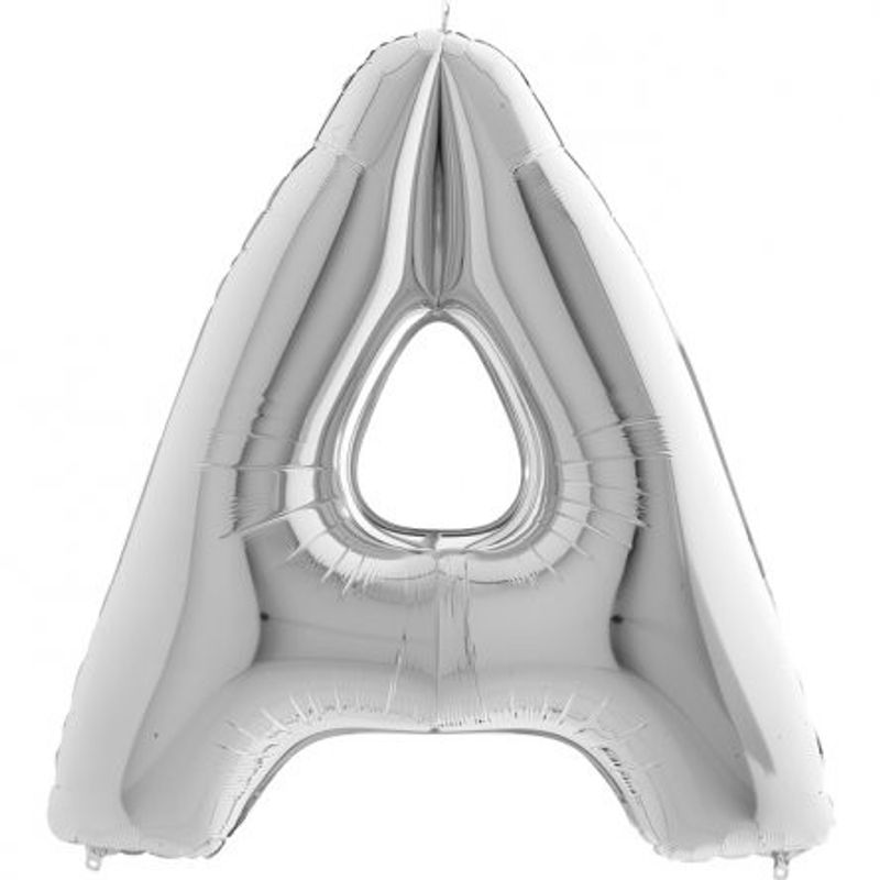 Bokstavsballong - Silver - 100 cm