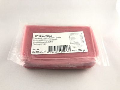Marsipan - Örebro Bagerivaror - Rosa 500gr