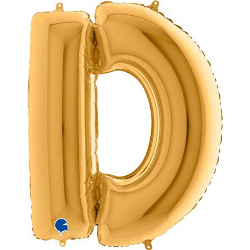 Bokstavsballong - Guld - 100 cm