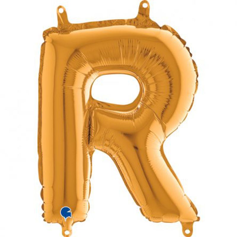Bokstavsballong - Guld - 35 cm