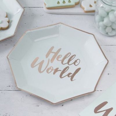 Papptallrikar - Hello World