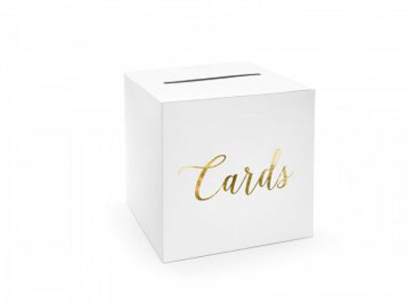 Kortlåda / Bröllopslåda - Cards - Guld