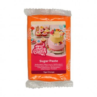 Sugarpaste - Tiger Orange - FunCakes - 250g