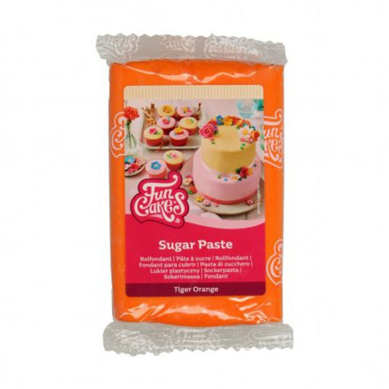 Sugarpaste - Tiger Orange - FunCakes - 250g