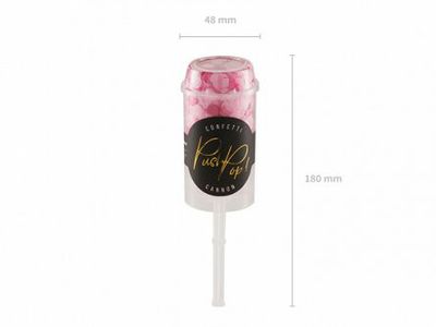 Konfettibomb - Push pop - Rosa