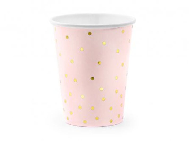 Pappmuggar - Dotty - Guldprickar