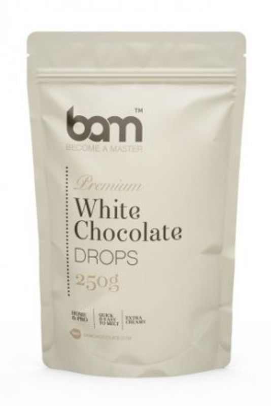 Vit choklad - Chokladknappar - BAM - 250g