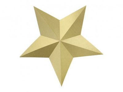Hängande dekoration - Stjärnor - Guld