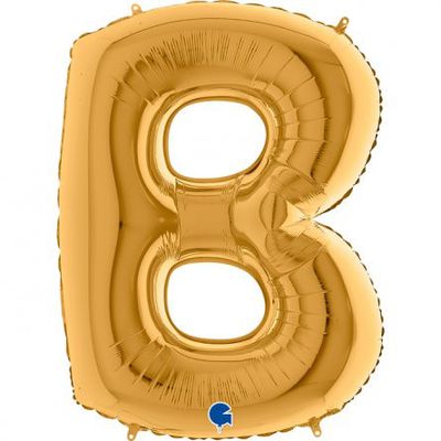 Bokstavsballong - Guld - 100 cm