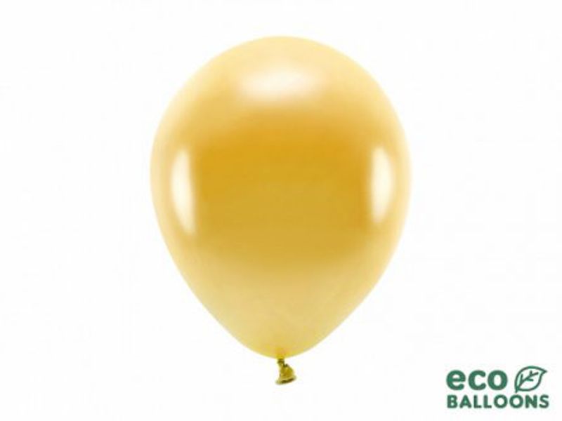 Ballonger - Eco - Guldmetallic- 10-pack