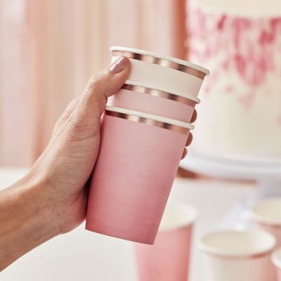 Pappmuggar - Mix it up - Pink Ombre