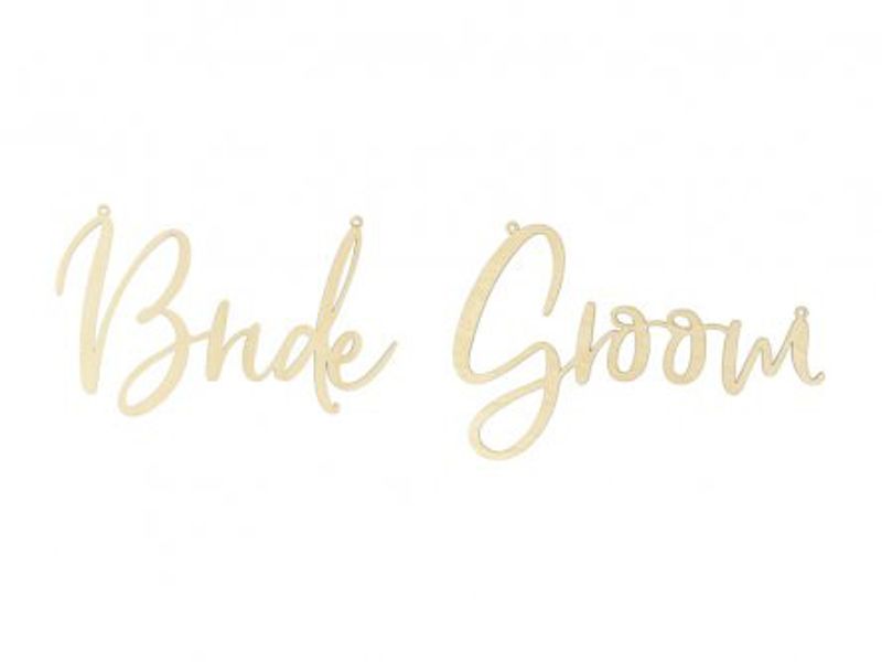 Stolsdekoration - Bride/Groom**