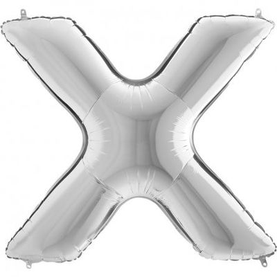 Bokstavsballong - Silver - 100 cm