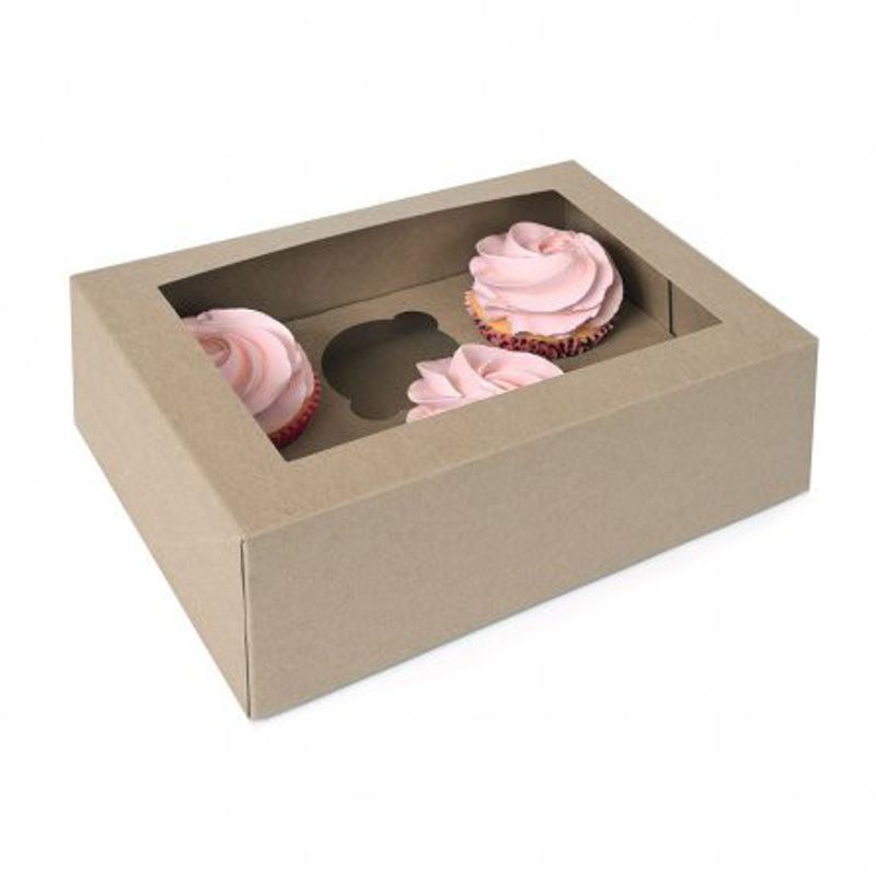 Natur cupcakes boxar - 6st - House of Marie