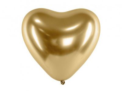 Ballonger - Hjärta - Guld