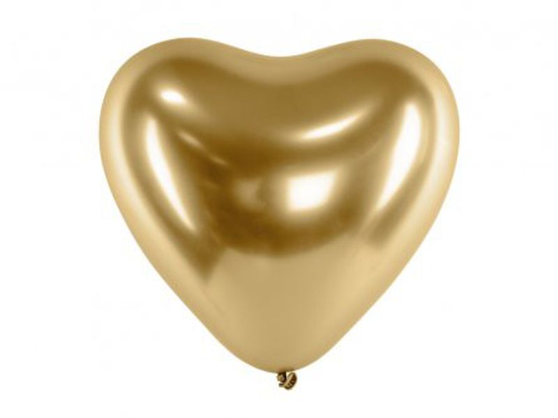 Ballonger - Hjärta - Guld