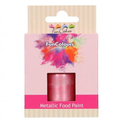 Food Paint - Metallic - Baby Pink - FunCakes