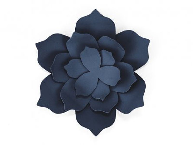 Blomdekoration - Marinblå**