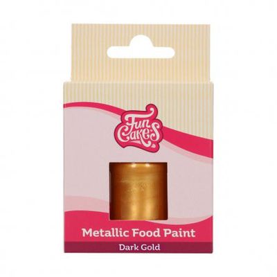 Food Paint - Metallic - Mörk Guld - FunCakes