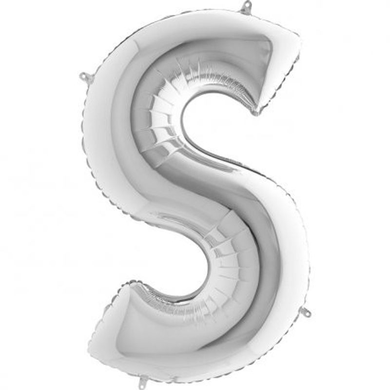 Bokstavsballong - Silver - 100 cm