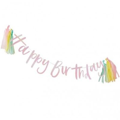 Vimpel - Happy Birthday - Pastel Party
