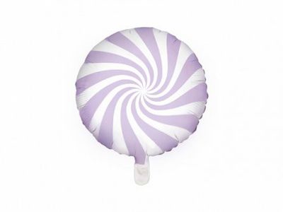 Folieballong - Swirl - Ljuslila