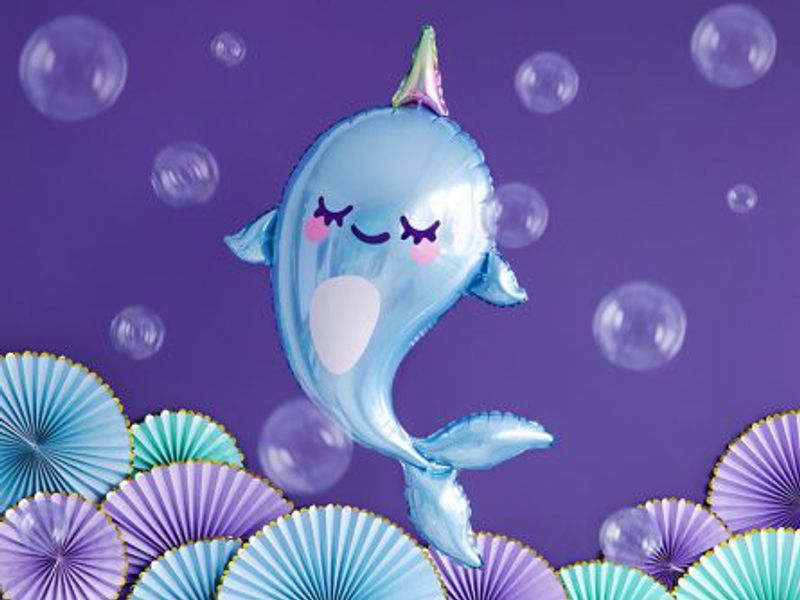 Folieballong - Narwhal Party