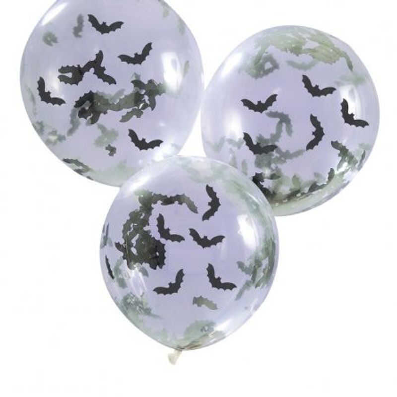 Konfettiballonger - Halloween - Fladdermus