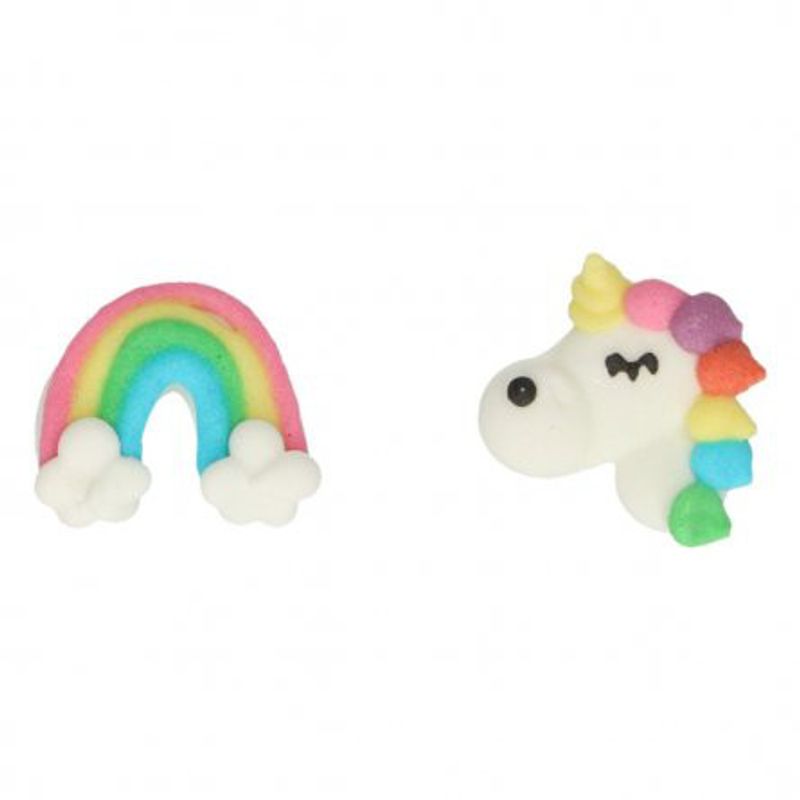 Sockerdekoration - Unicorn Rainbow - FunCakes