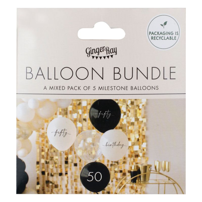 50-årsballonger 5-Pack