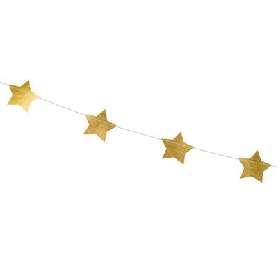 Girlang - Stjärnor - Guld