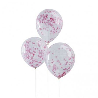 Konfettiballonger - Rosa