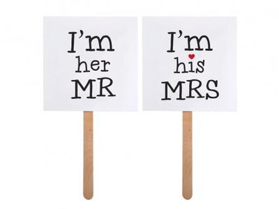 Photo Booth - I'm His mrs/ I'm her mr