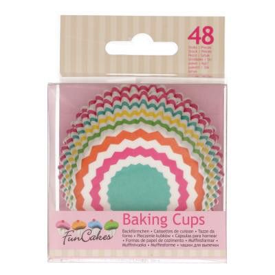 Muffinsformar - Chevron - Färgglad