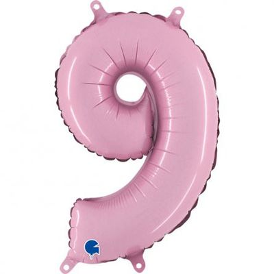 Sifferballong - Pastellrosa - 35 cm