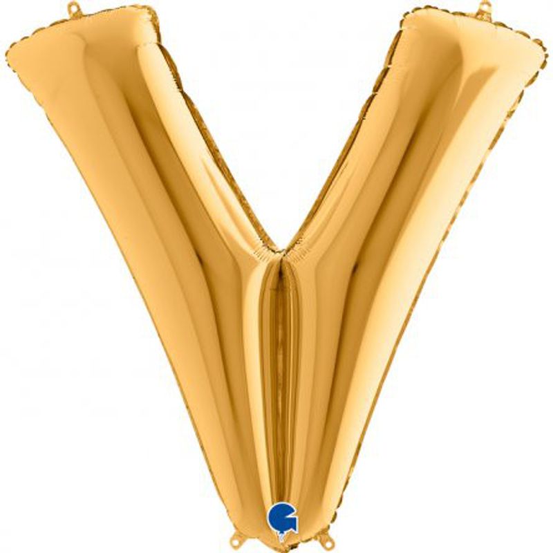 Bokstavsballong - Guld - 100 cm