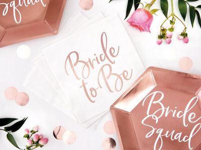 Servetter - Bride to be - Roséguld