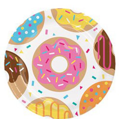 Papptallrikar - Donut Party**