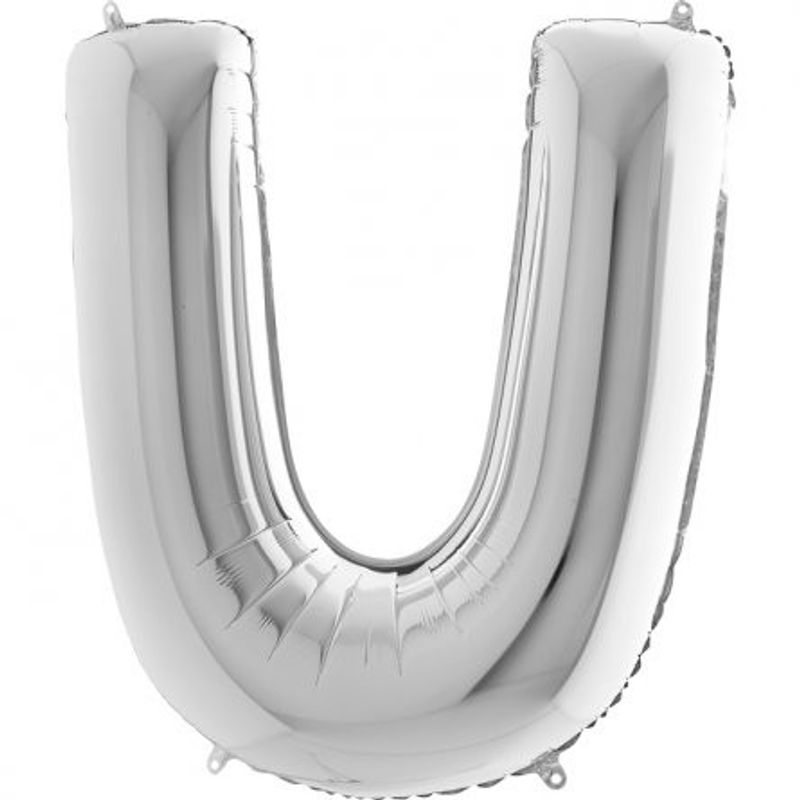 Bokstavsballong - Silver - 100 cm