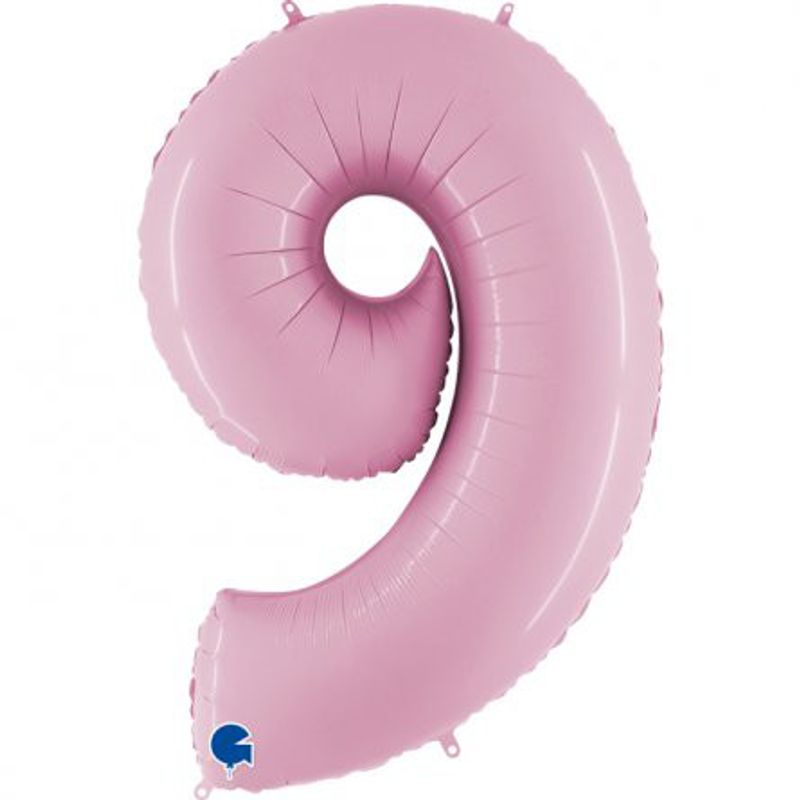 Sifferballong - Pastellrosa - 100 cm