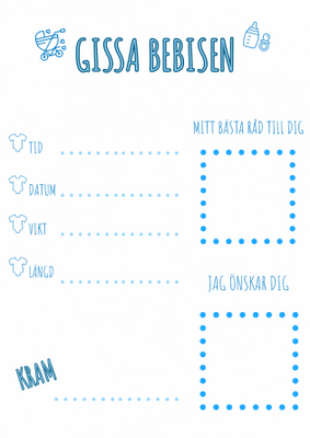 Gissa Bebisen - Blå