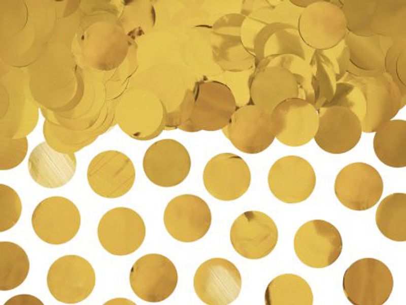 Konfetti - Cirklar - Guldmetallic