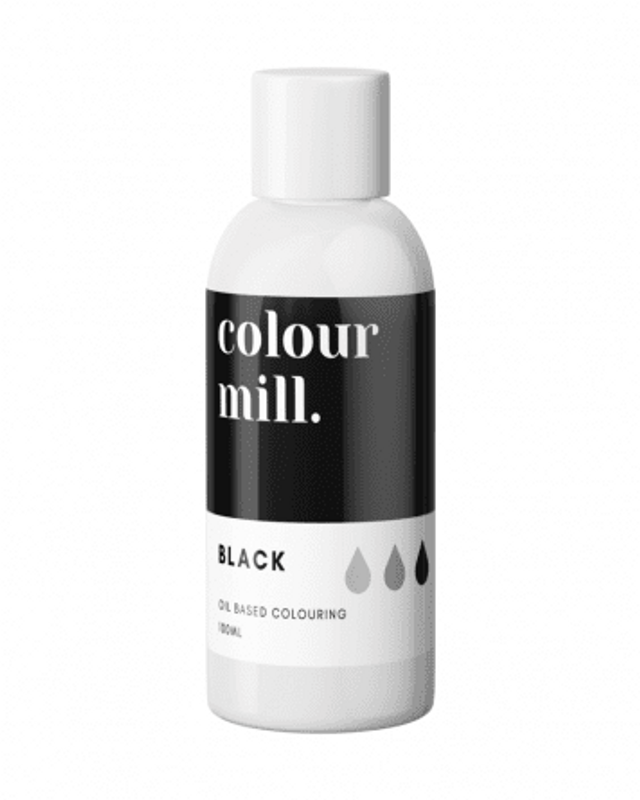 Ätbar färg - Colour Mill - Black - 100ml