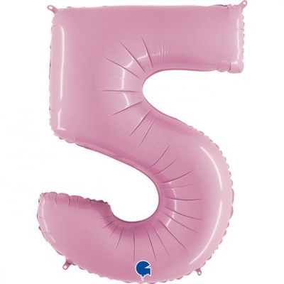 Sifferballong - Pastellrosa - 100 cm